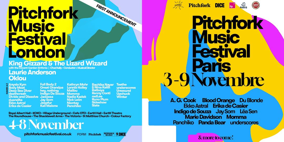 Pitchfork London and Paris 2025 Announce First Wave of Artists